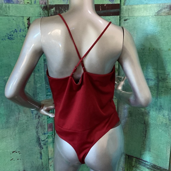 Socialite Ruby Red Bodysuit - Picture 5 of 9